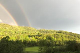 Hillside on which the cell tower is proposed to be located